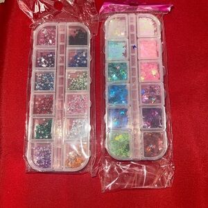 NWT Colorful Nail Art Rhinestone and Butterfly 🦋 Set